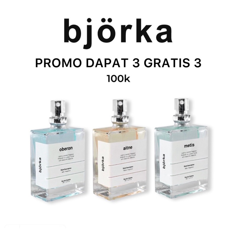 Jual Parfum Bjorka Parfum Wanita Pria Bundling Paket 3 Parfum Bebas Pilih Shopee Indonesia 9258