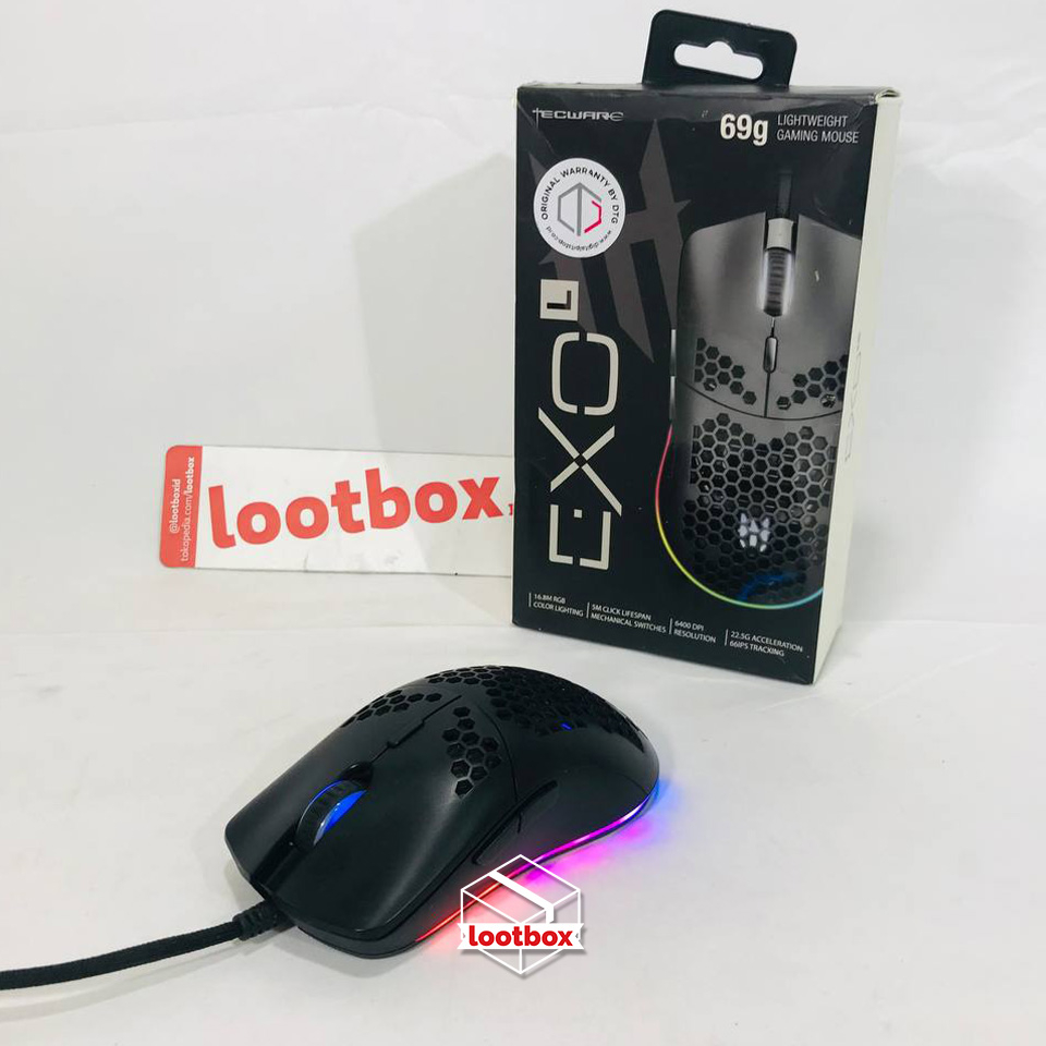 Jual Mouse Gaming Wired Tecware Exo L [SECOND] | Shopee Indonesia