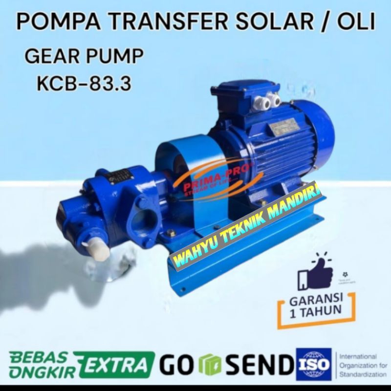 Jual Gear Pump KCB83.3 Pompa Transfer Cairan Kental 2,2Kw 3Hp 380Volt