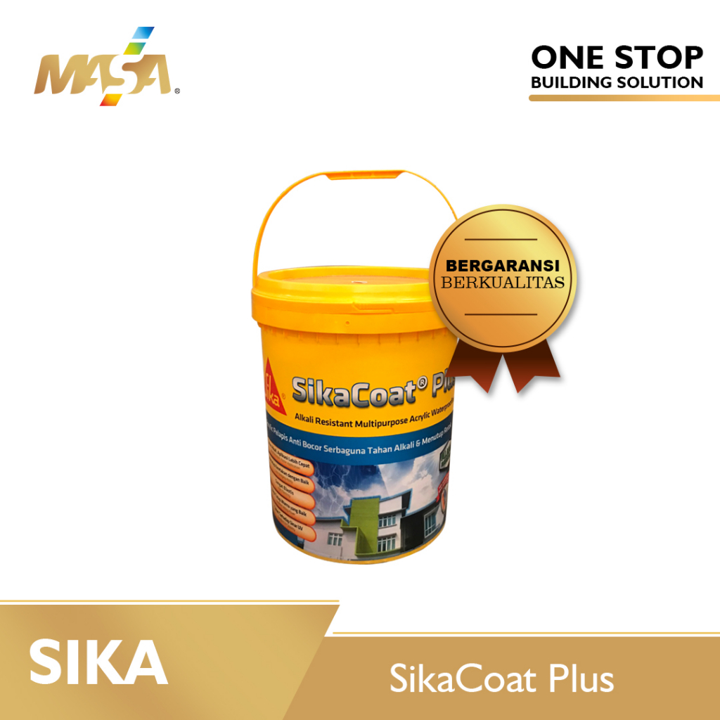 Jual Cat Waterproofing Sika Coat Plus Kemasan Kg Shopee Indonesia