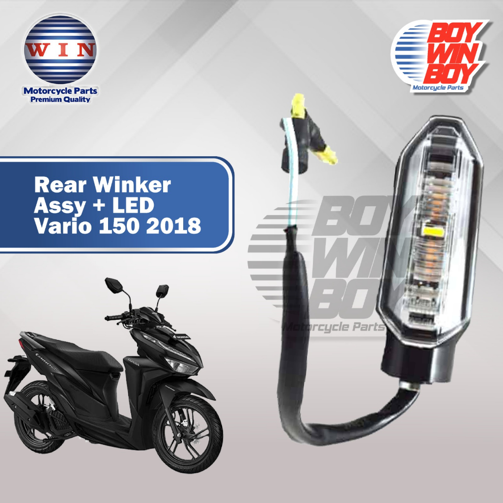 Jual REAR WINKER ASSY + LED VARIO 150 18 MERK WIN | Shopee Indonesia