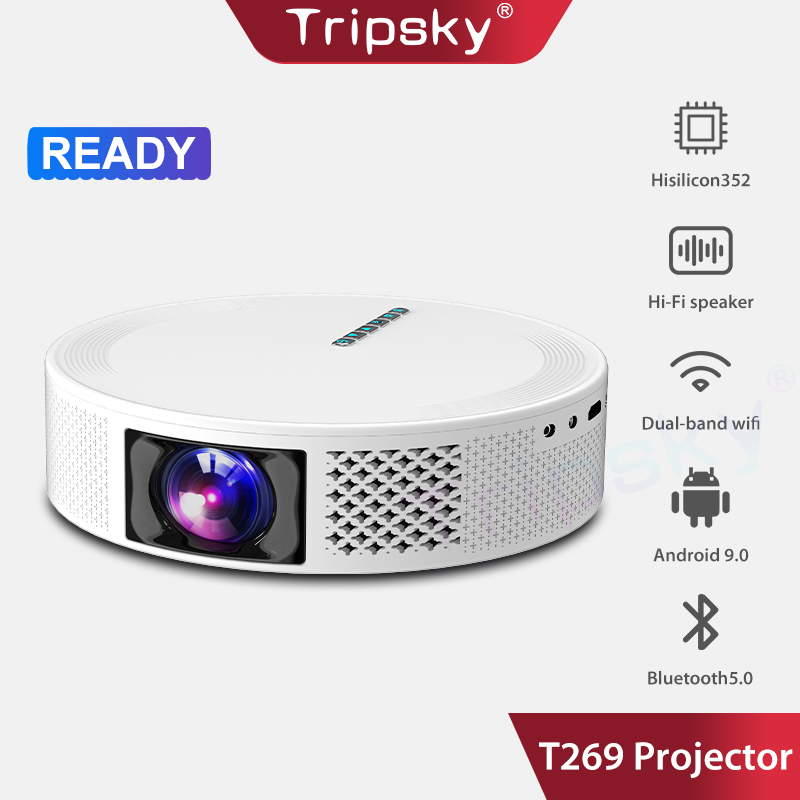 Jual Tripsky Android Proyektor T269 WiFi Dual-band 300 Ansl Smart ...