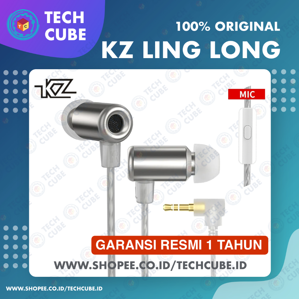 Jual KZ Ling Long LingLong with MIC In Ear Metal Earphone Alt EDX PRO ...