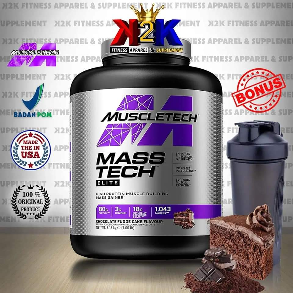 Jual Muscletech Mass Tech 7lbs (3,18kg) | Shopee Indonesia