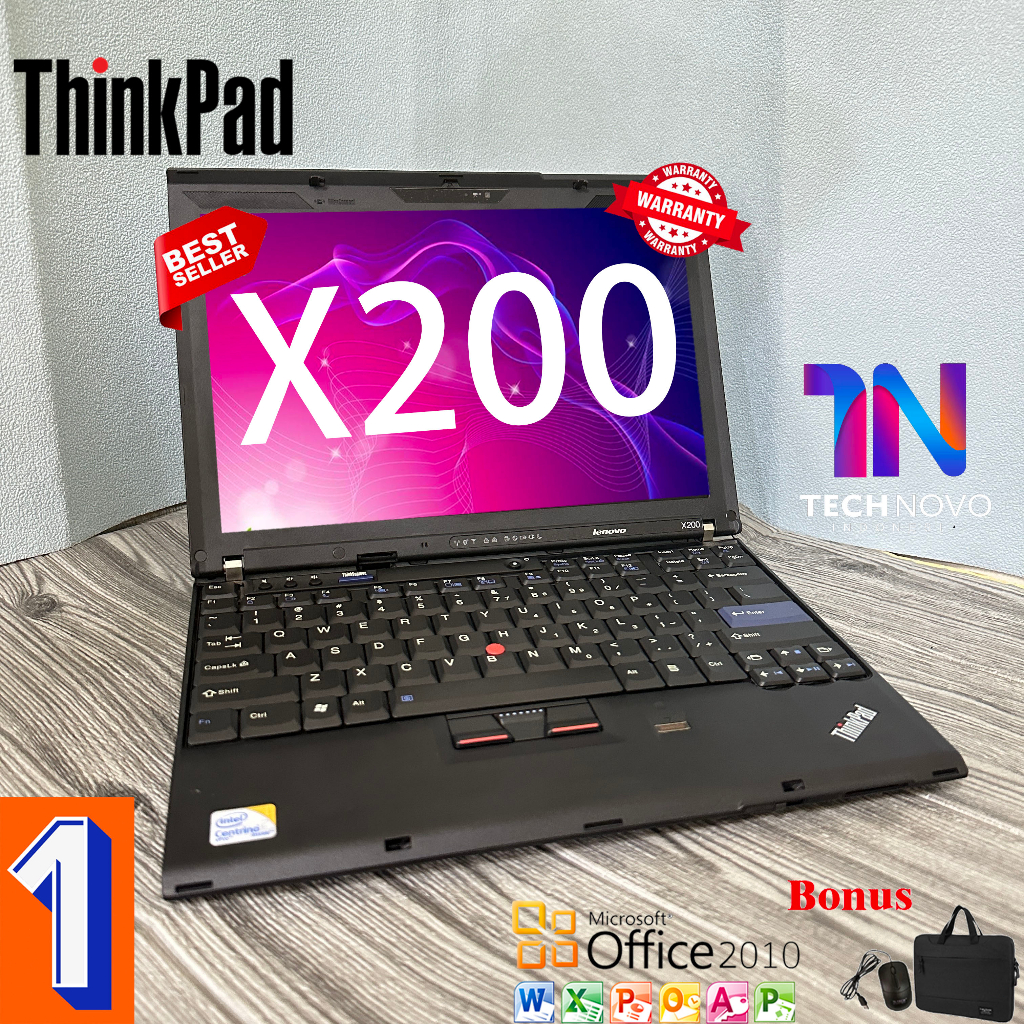 Jual Lenovo thinkpad laptop X200 Core i5 Gen 2th Ram 4gb ssd 128gb Peningkatan baru laptop