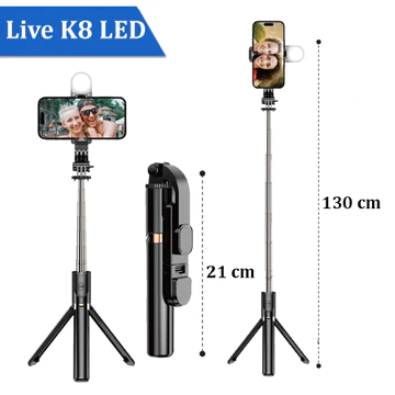 Tongsis Tripod Tinggi Max 170cm Meter Remote Bluethoot Camera Shooter Selfie Stick