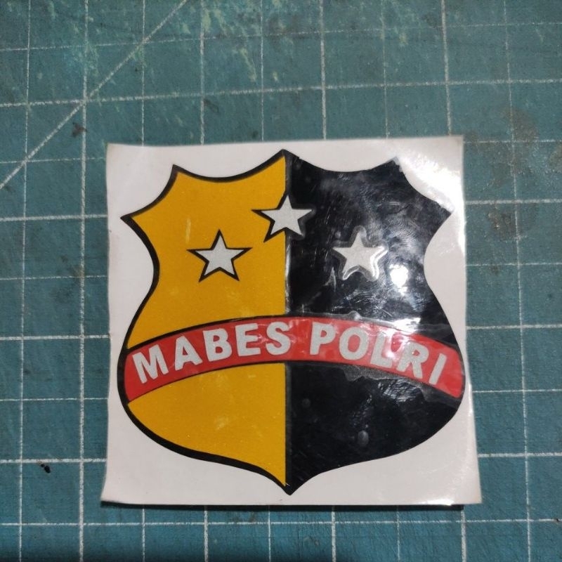 Jual Stiker Cutting Mabes Polri Stiker Logo Polisi A29 Shopee