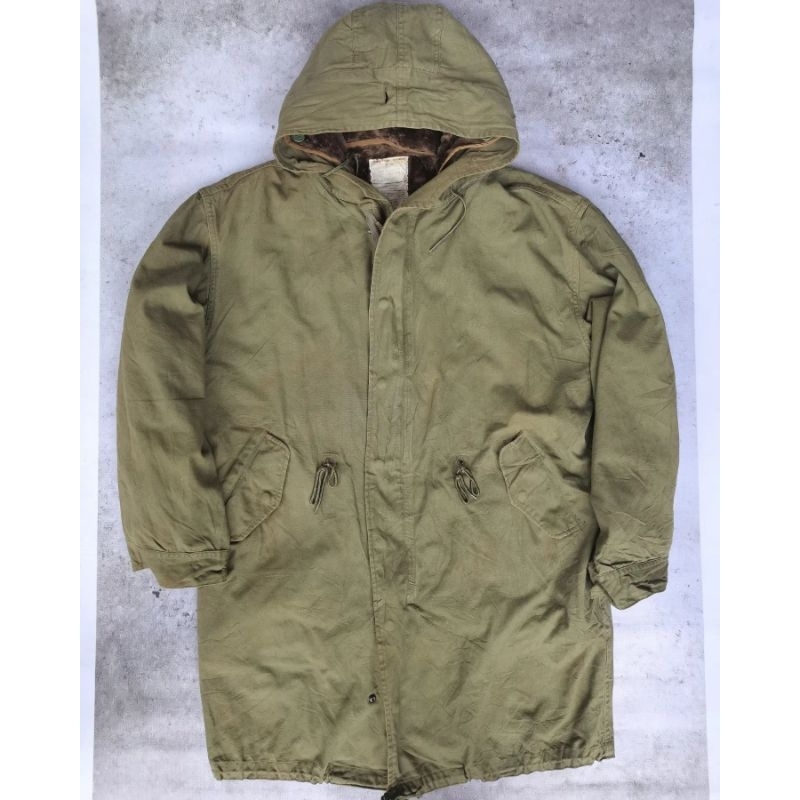 Jual vintage military / parka army jacket / fishtail m51 parka jacket ...