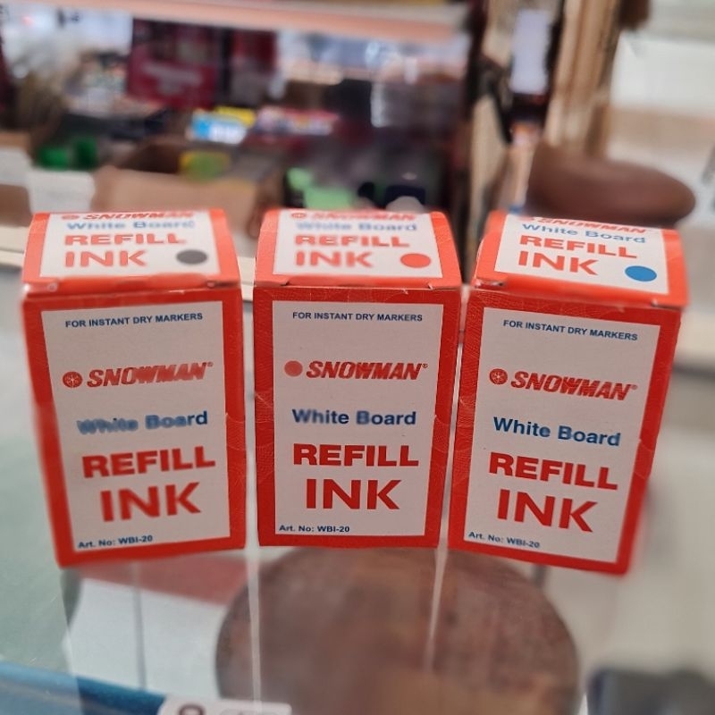 Jual Tinta Refill Spidol White Board Snowman Refill Ink Per Botol Shopee Indonesia