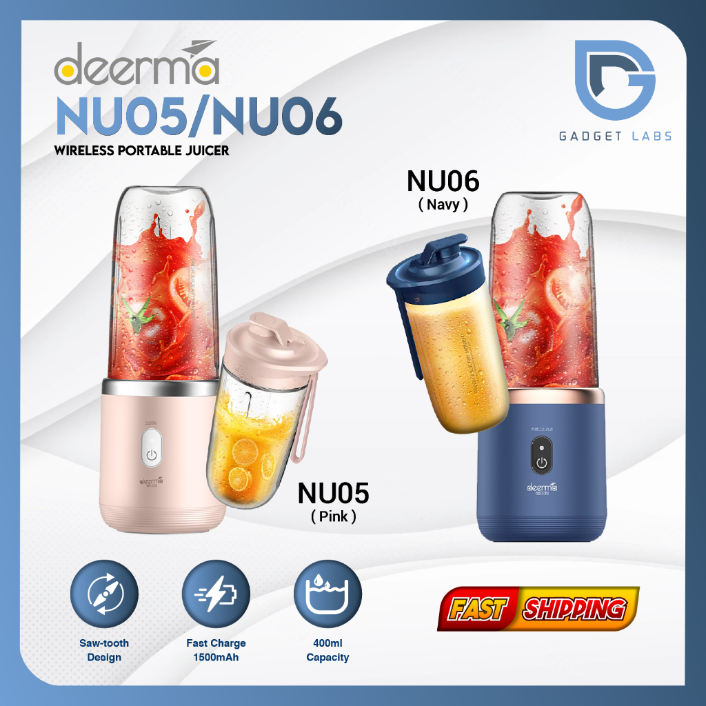 Jual Deerma DEM NU05 / NU06 Blender Portable Electric Juicer Mixer