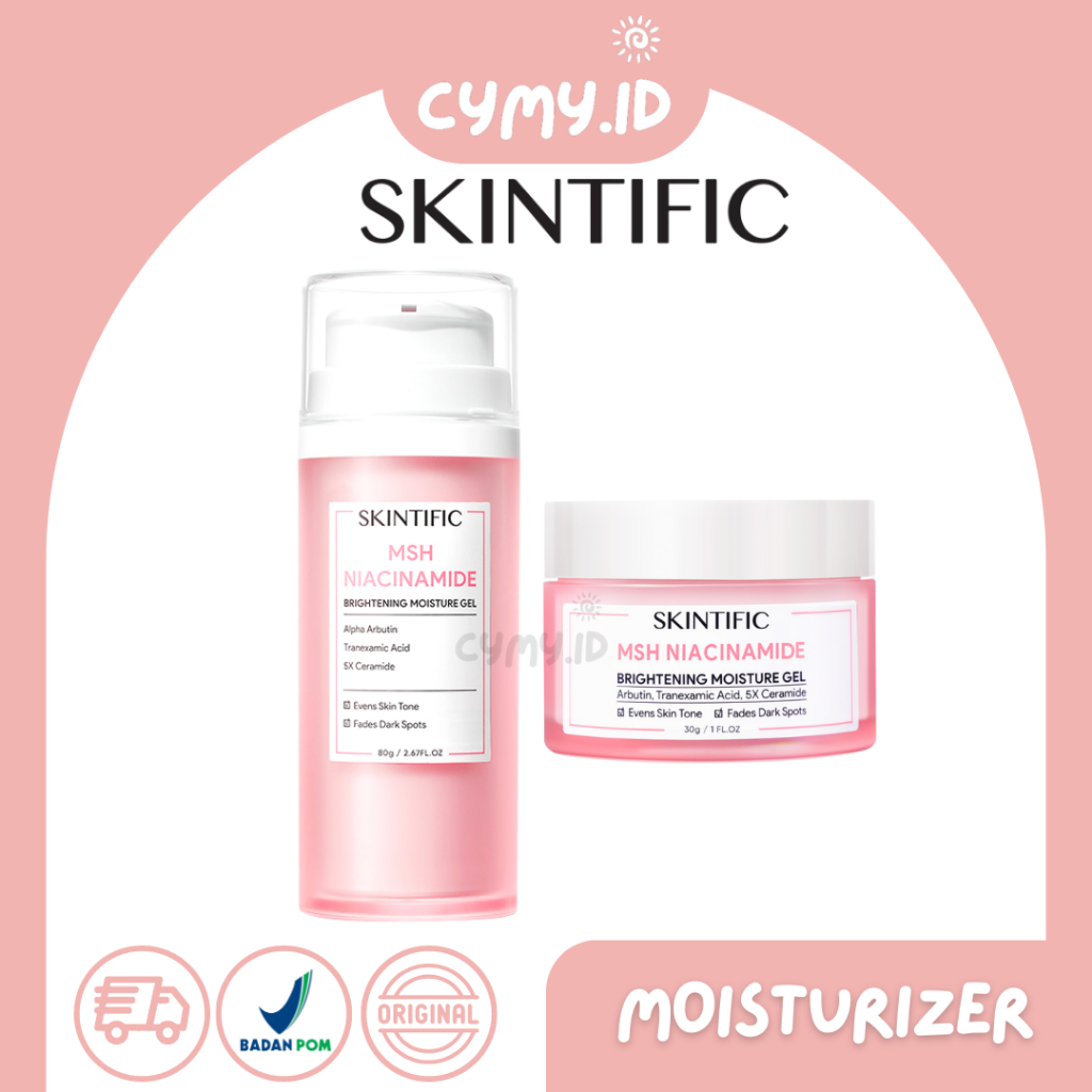 Jual SKINTIFIC MSH Niacinamide Brightening Moisturizer Glowing Moisture