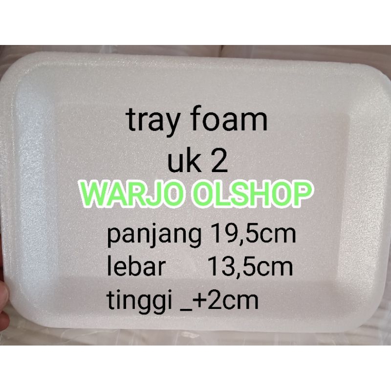 Jual Styrofoam Foam Tray Uk2 Harga Tertera Untuk 50pcs Cocok Untuk