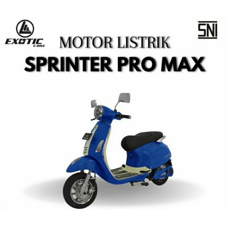 Jual Sepeda motor listrik EXOTIC SPRINTER PRO MAX 1200 watt by PACIFIC ...