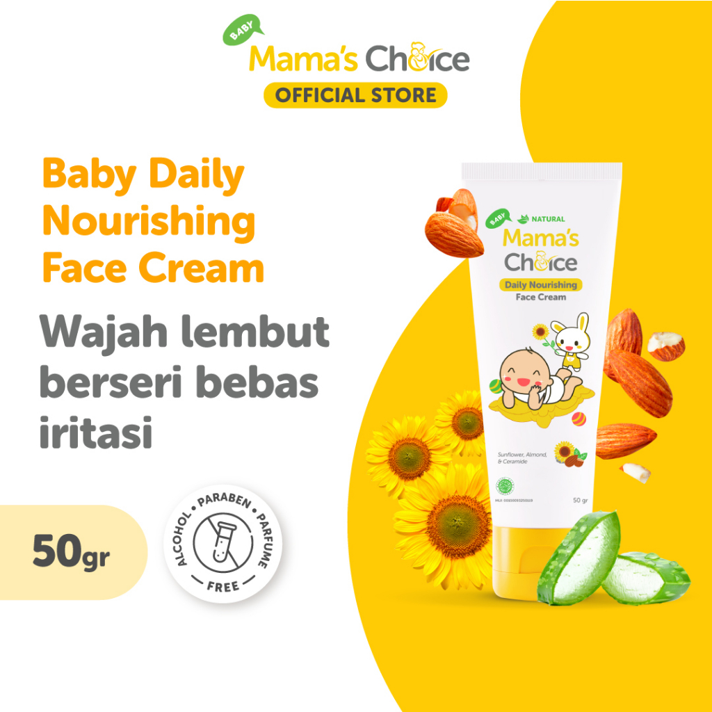 Jual Cream Wajah Bayi Mama's Choice Baby Daily Nourishing Face Cream