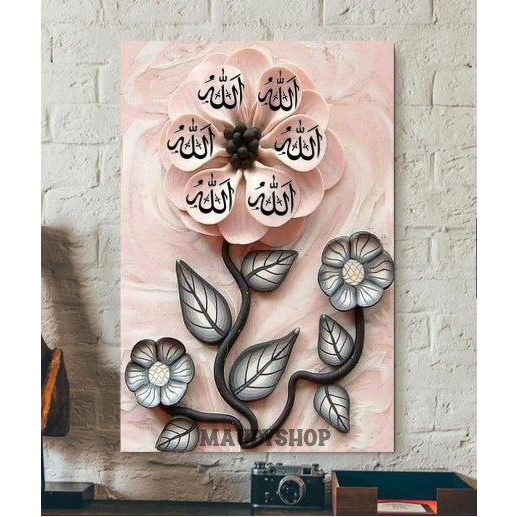 Jual Hiasan Dinding 3D Bunga / Pajangan Hiasan Dinding Kayu | Shopee