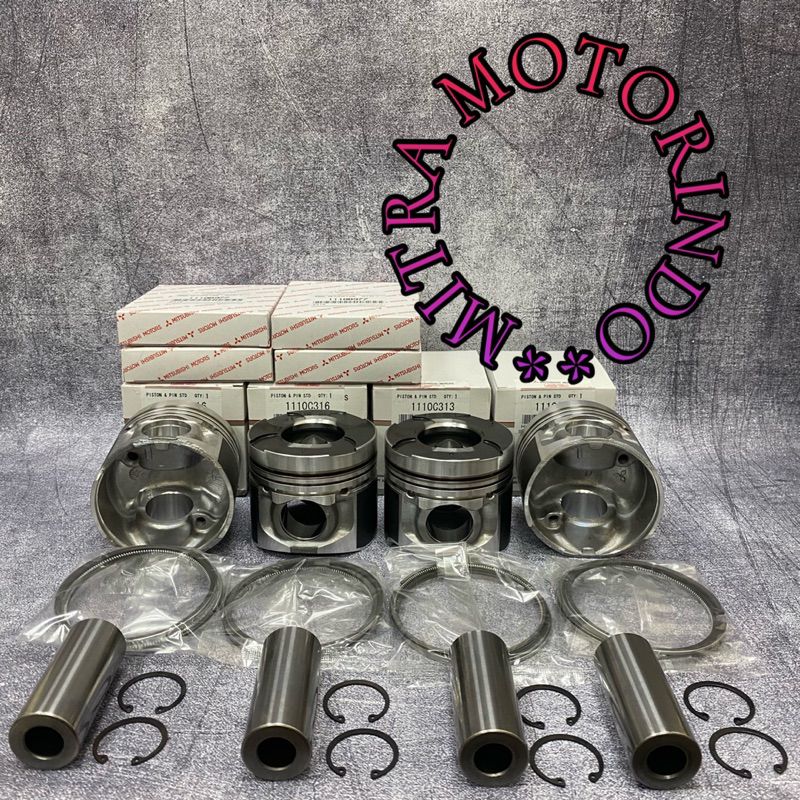 Jual Piston Set / Piston dan Ring Piston Assy Type Asli Bahan Baja ...