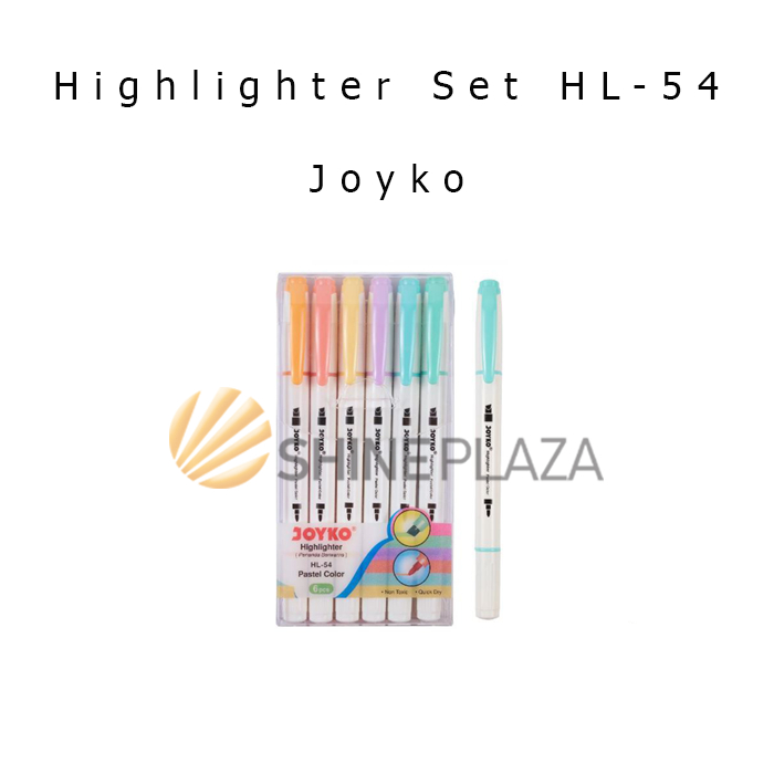 Jual Highlighter Joyko HL54 Highlighter Joyko Pastel Color HL54