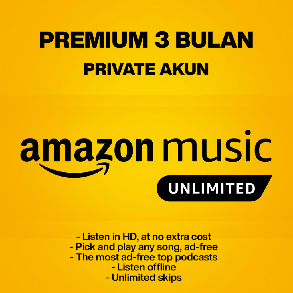 Jual Amazon Music Premium 3 Bulan Private | Shopee Indonesia