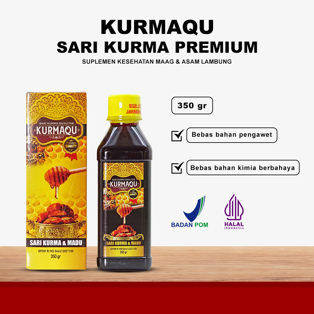 Jual Kurmaqu Sari Kurma Murni Dengan Extrak Madu Premium Bpom 350gr 100