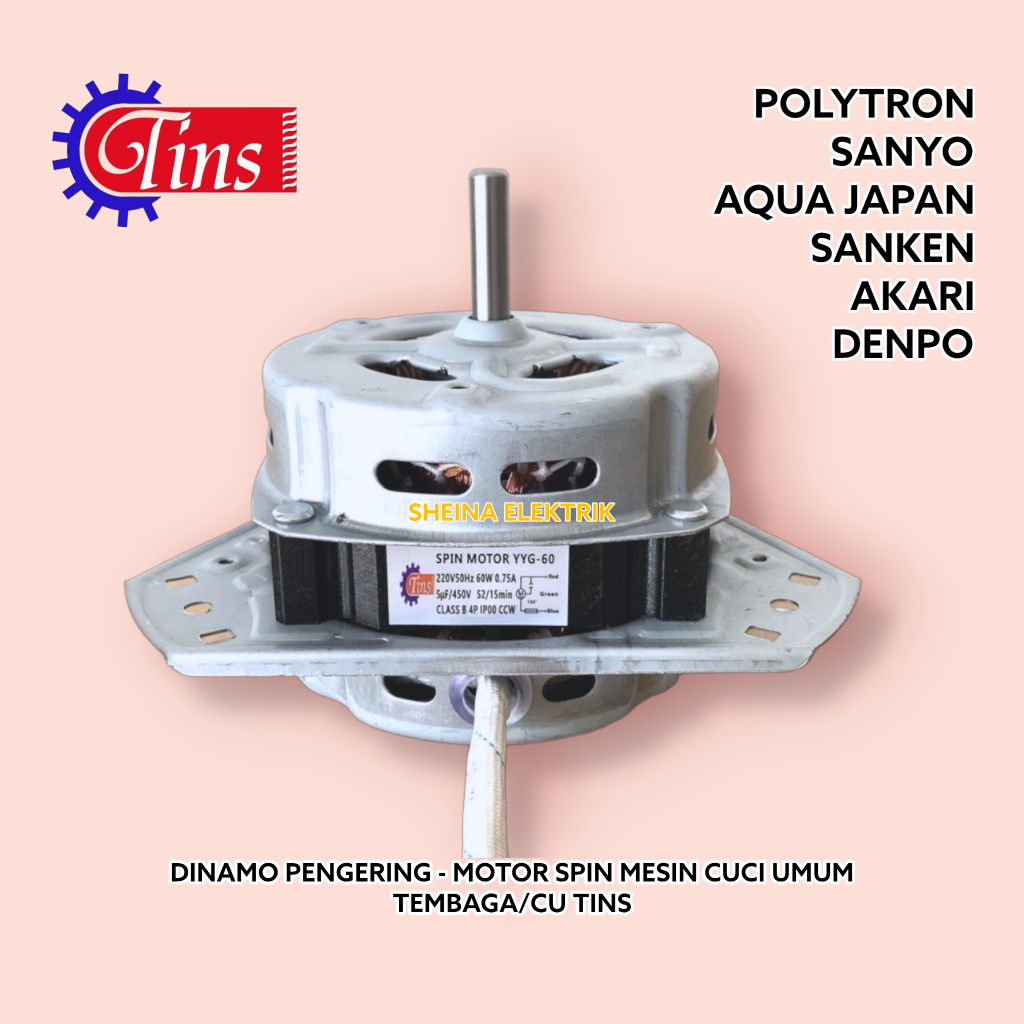 Jual Dinamo Spin Mesin Cuci Polytron Mesin Pengering Motor Pengering