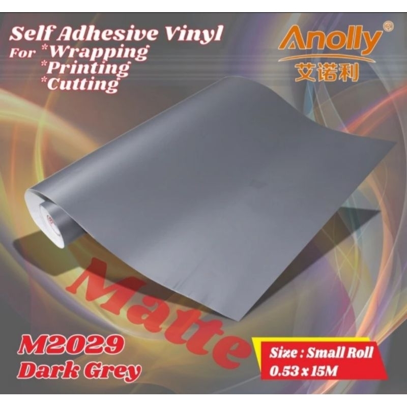 Jual Sticker Anolly M2029 Matt Matte Dark Grey Abu Abu Doff | Shopee ...