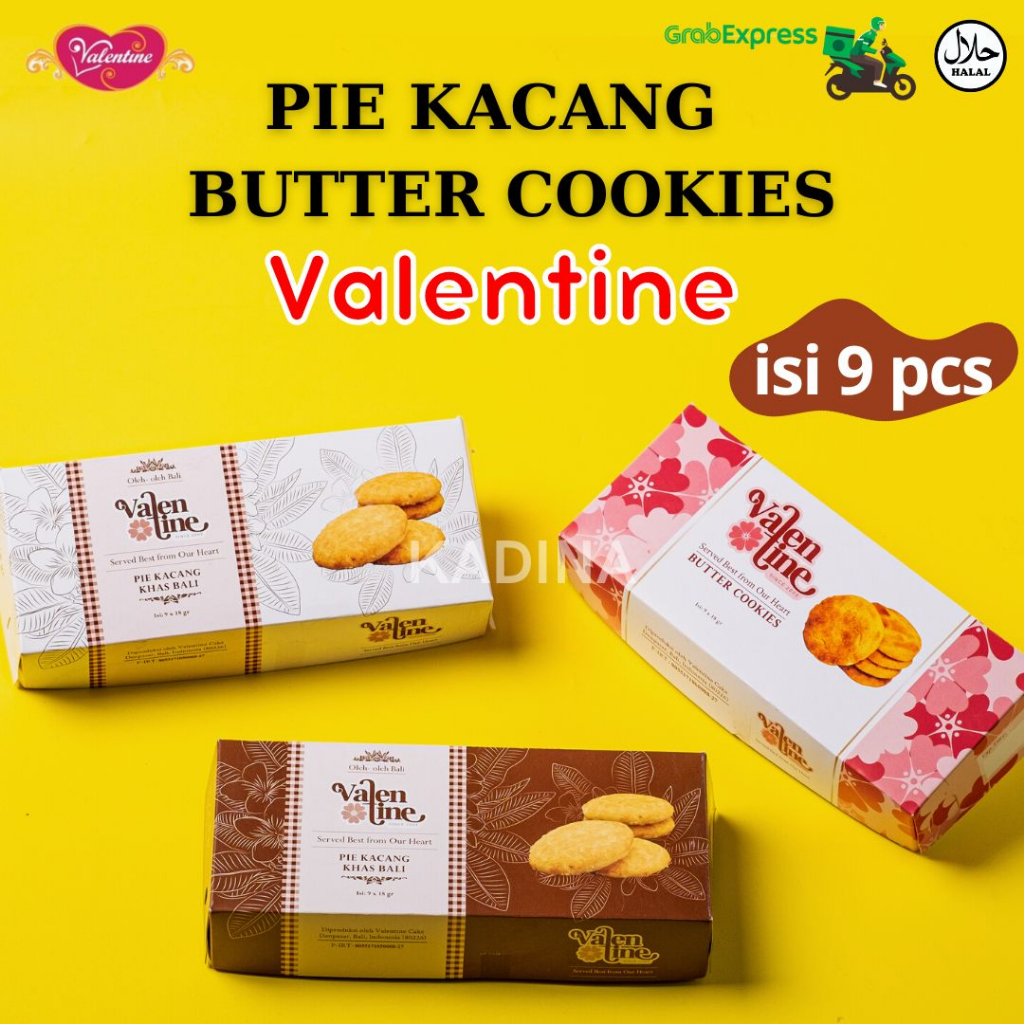 Jual Butter Cookies isi 9 Pie Kacang isi 9 Valentine Oleholeh khas