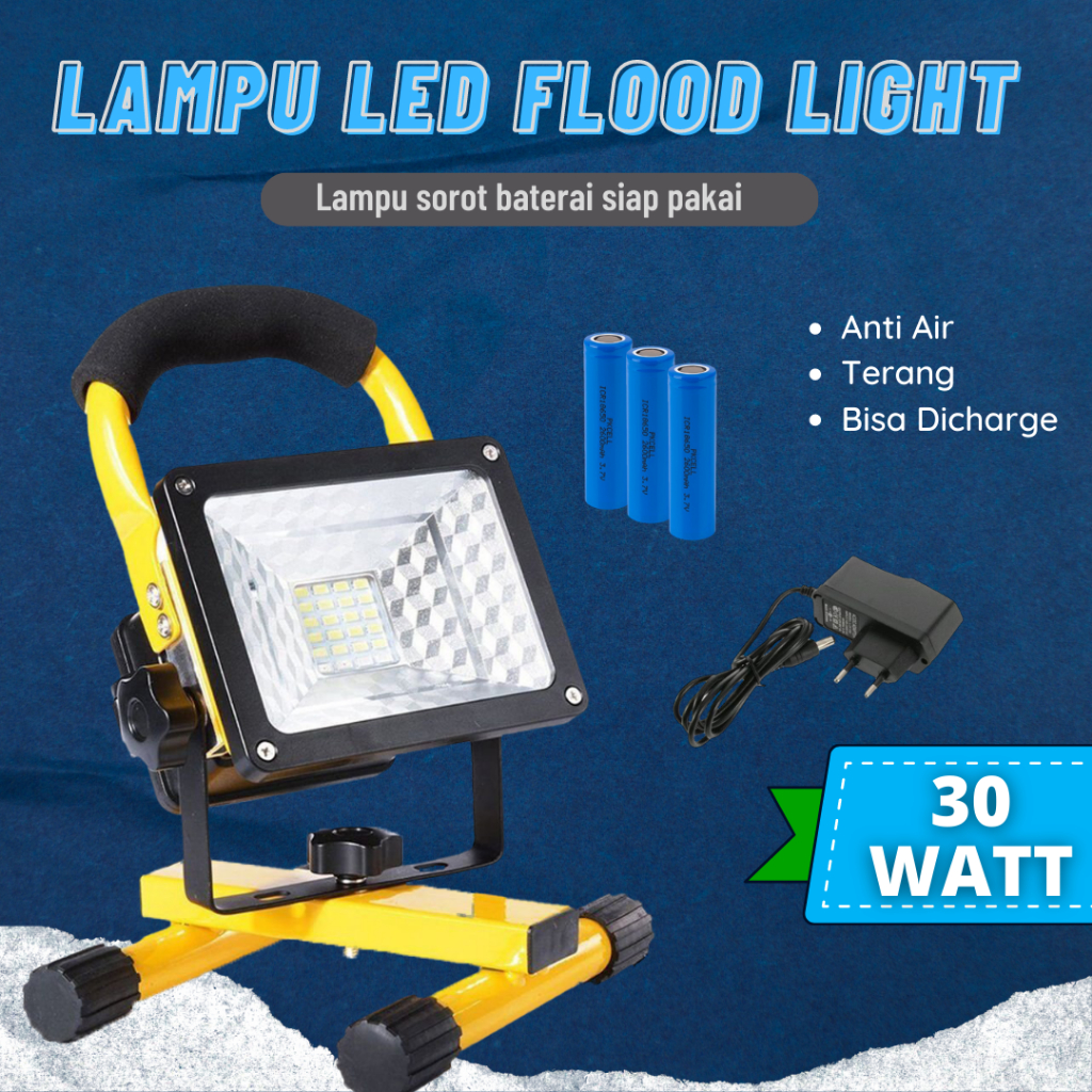 Jual Lampu Sorot Lampu Tembak Led Portable Lampu Darurat Flood Light Shopee Indonesia