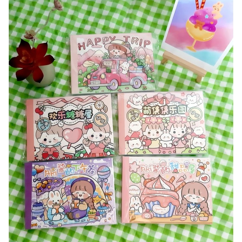 Jual 50 Lembar Sticker Buku Viral/Sticker korea/Sticker aesthetic/DIY ...