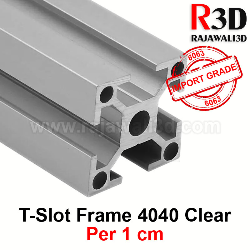 Jual T Slot Aluminium Profile Extrusion Frame TSlot 4040 per 1cm