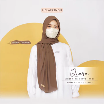 HELAIRINDU Hijab Pashmina Curve Inner Instan Masker Qiara Pashinn Ceruty Baby Doll Armani