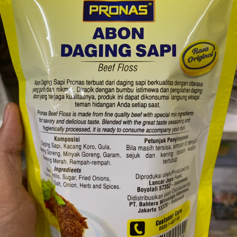Jual Pronas Abon Daging Sapi 110gr [beef floss] | Shopee Indonesia