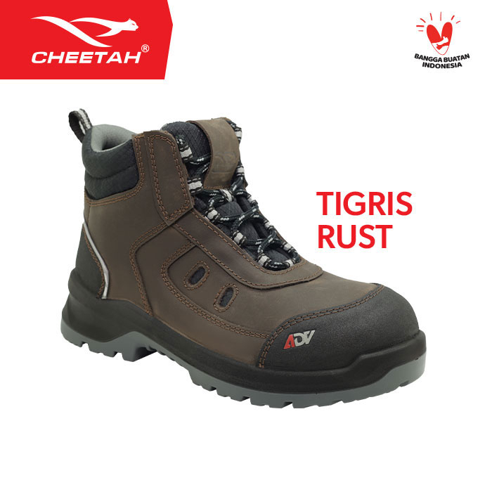 Jual Sepatu Safety Cheetah ADV Tigris Rust | Shopee Indonesia