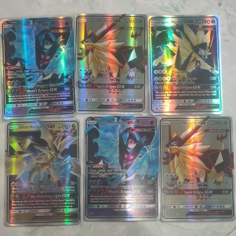 Jual Kartu Pokemon Mewtwo Arceus Rayquaza Blastoise Necroma Ho-oh ...