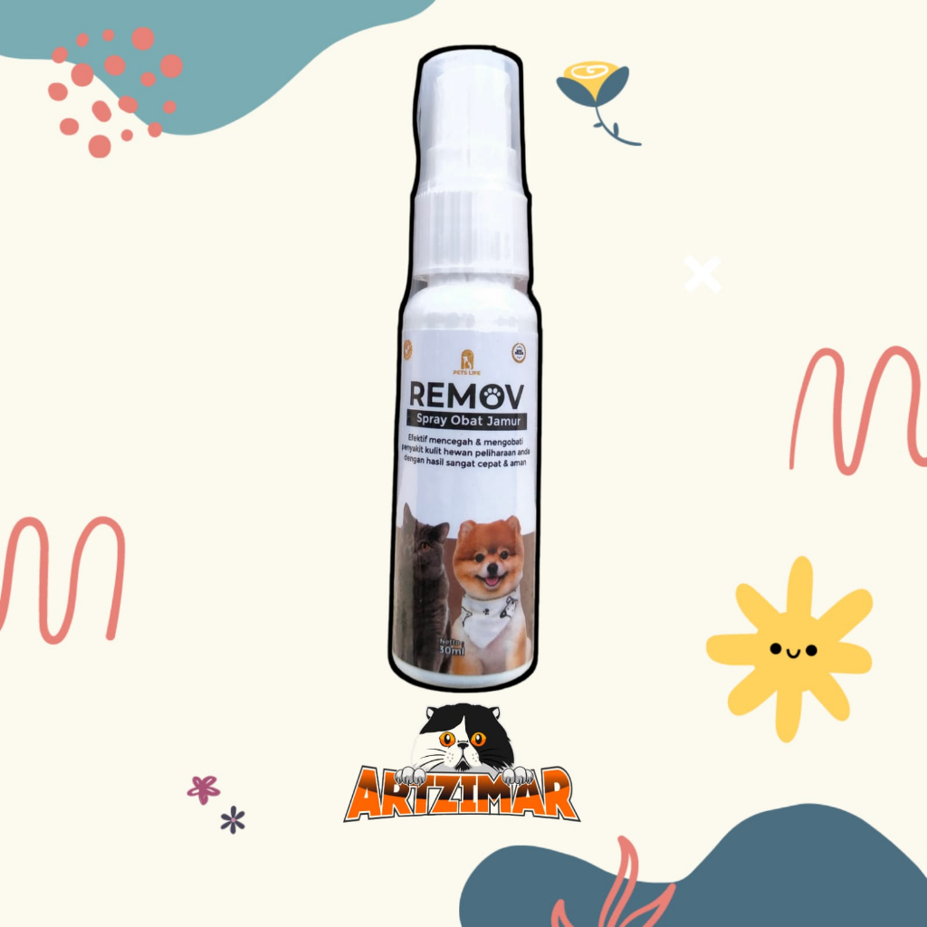 Jual Remov Spray Obat Jamur Kucing dan Anjing 30ml Obat Jamur Spray
