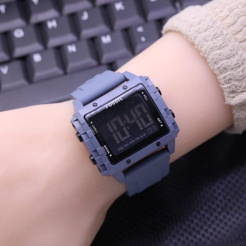 Jual (Terima Cod)Jam Tangan Unisex FS Digital Sergi Strap Rubber/Karet ...