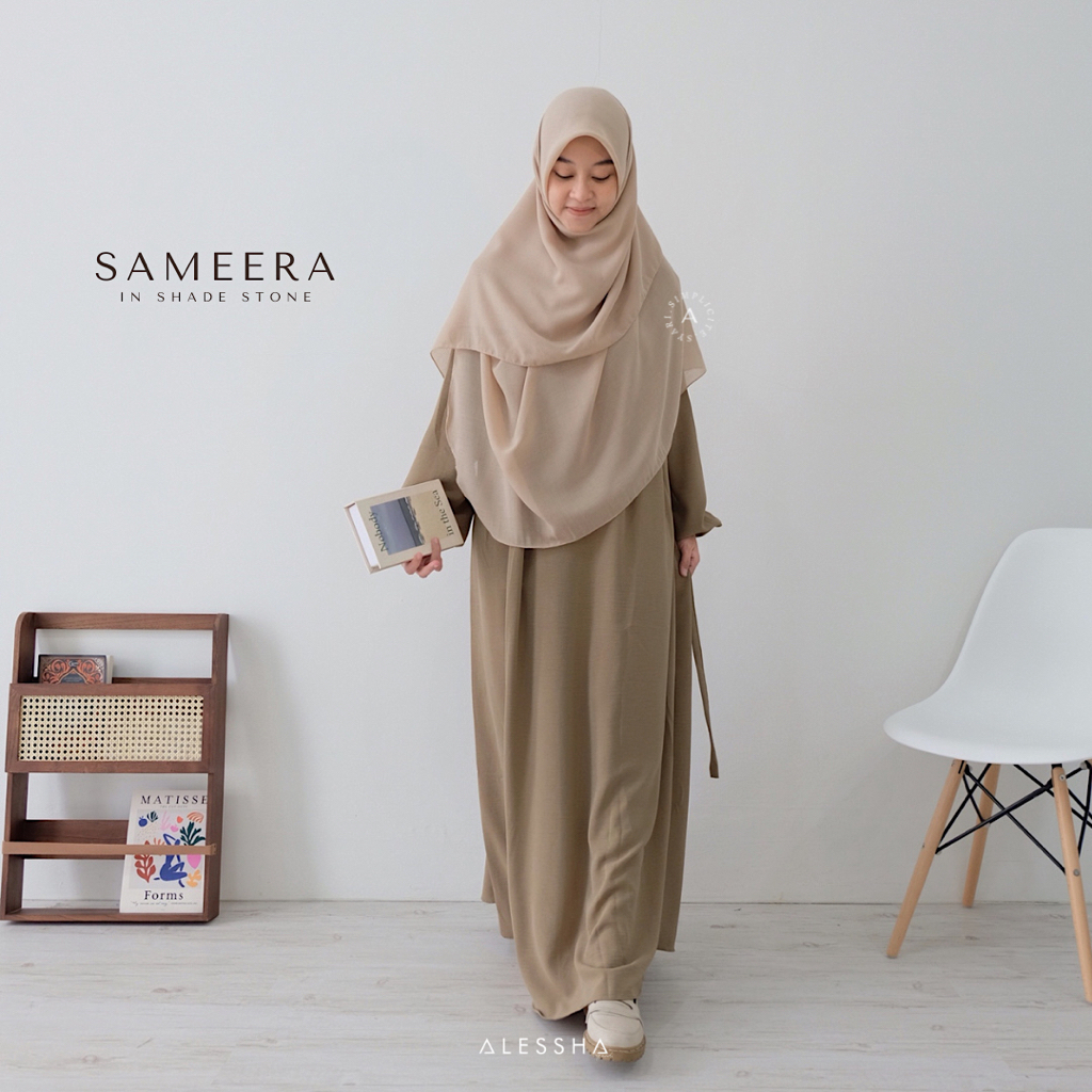 Jual SAMEERA — PLAIN LOOSE ABAYA | Shopee Indonesia