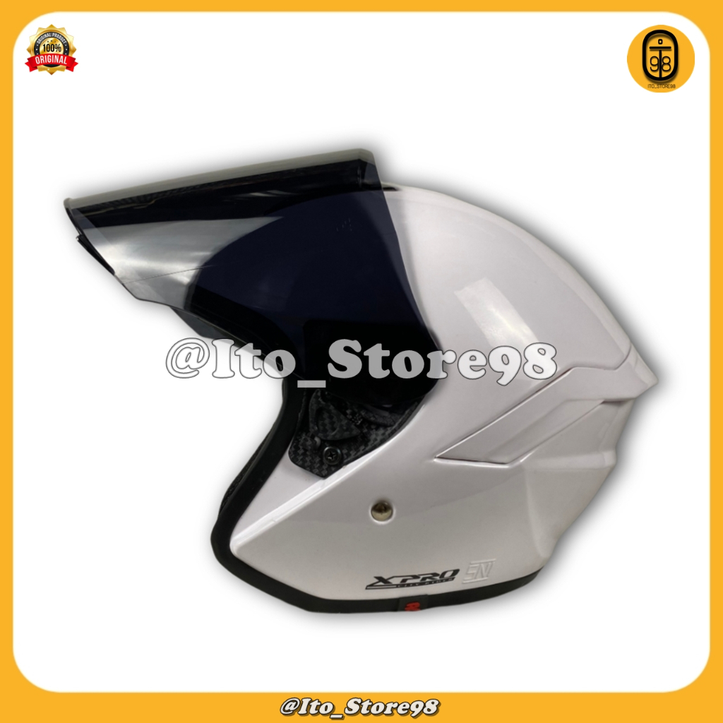 Jual Helm Sepeda Motor Half Face Rsix Xpro Paket Ganteng Include Spoiler Helem Pria Wanita