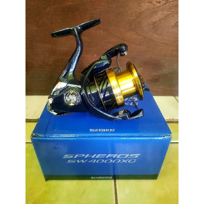 Moulinet De Pêche Shimano Spheros SW 4000XG Occasion - Pour Mer Et Eau Douce, Taille 4000, Bon état De Fonctionnement