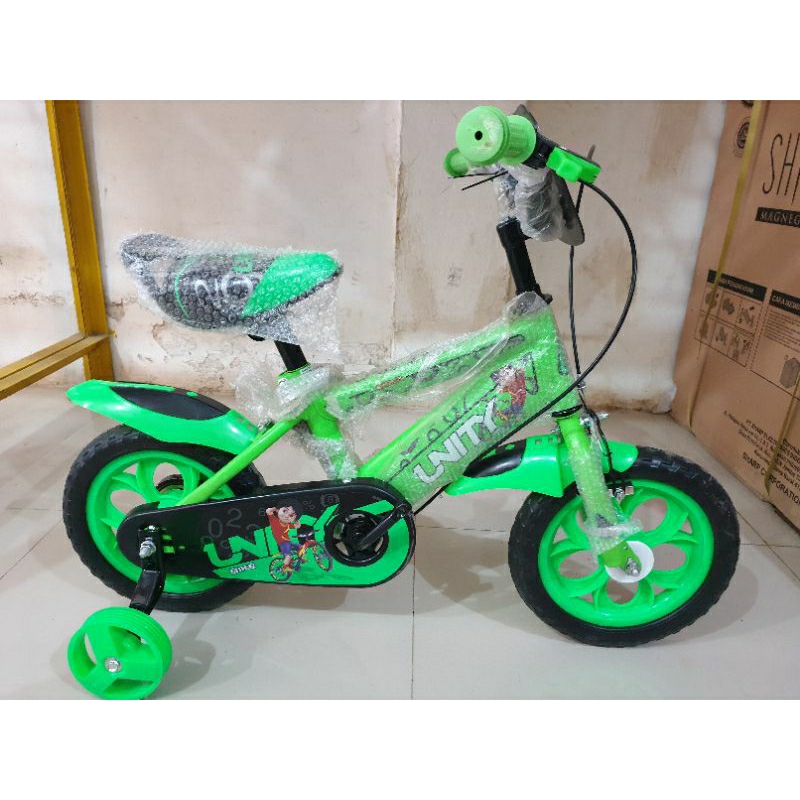 Jual Sepeda Anak Sepeda BMX 12 inch UNITY ( Warna Hijau / Green ...