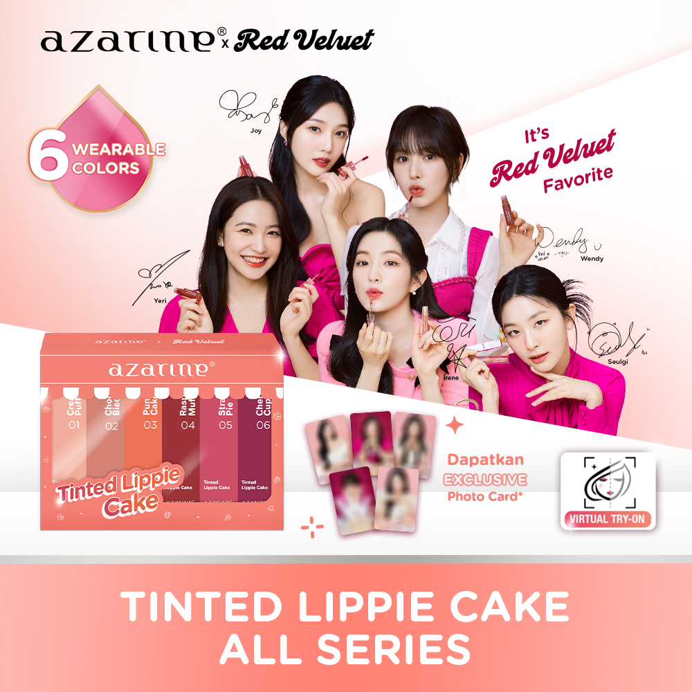 Jual [Azarine x Red Velvet] Tinted Lippie Cake All Series (6 Shades