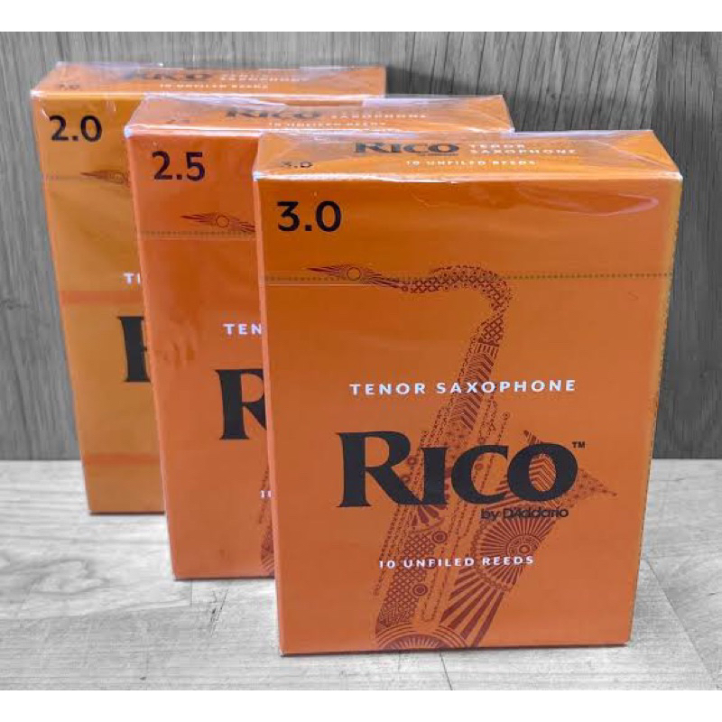 Jual Reeds Saxophone Tenor Rico Orange Box Unfiled Reeds | Shopee Indonesia