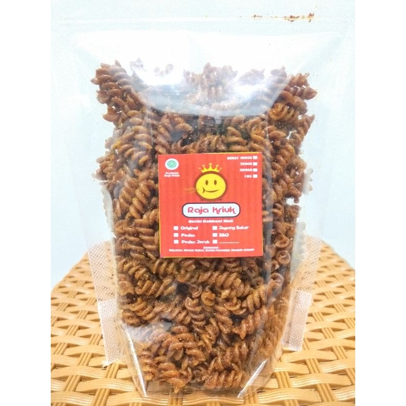 Jual Makaroni Spiral Pedas 250 Gr Makaroni Ulir Untir Pedas Enak