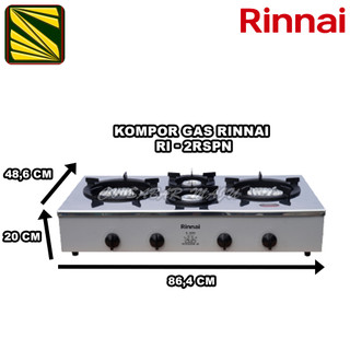 Jual Rinnai Kompor Gas Komersial 2 Tungku Besar RI2RSP RI-2-RSP RI 2 RSP  dan 4 Tungku RI4RSP RI-4-RSP | Shopee Indonesia