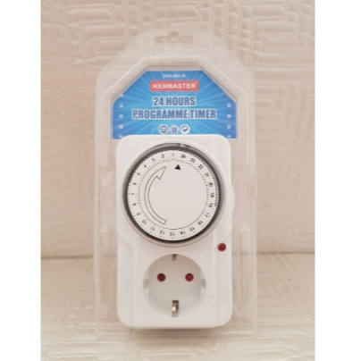 Jual Stop Kontak Timer Analog / Manual 24 Jam Merk Kenmaster | Shopee ...