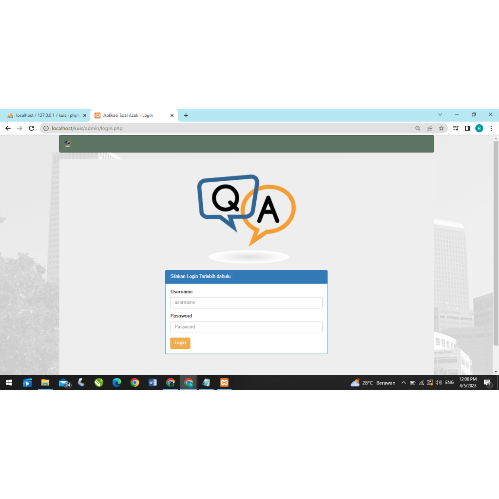 Jual Source Code Program Aplikasi Quiz Online Berbasis Website | Shopee ...