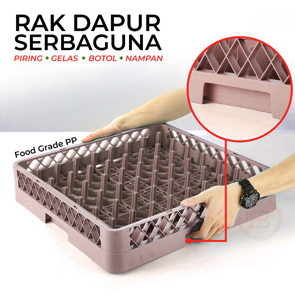 Jual Keranjang Rak Piring Mangkuk Catering Plastik Krat Gelas Botol 64 ...