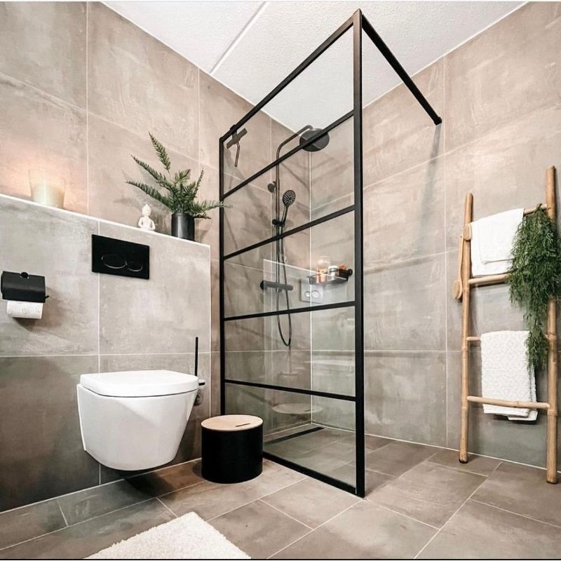 Jual Sekat Kaca Kamar mandi Aluminium | Shopee Indonesia