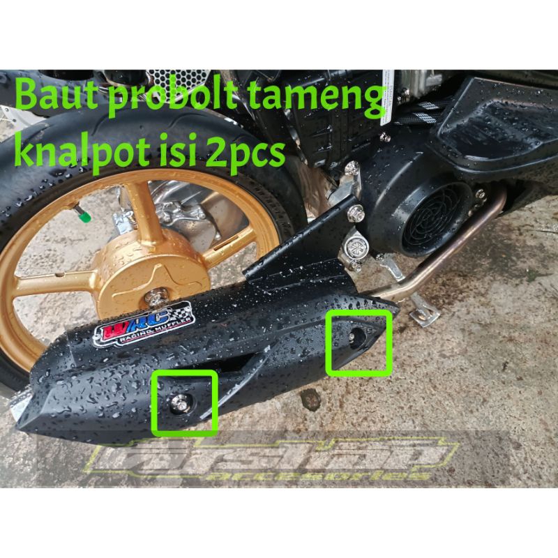 Jual Baut probolt tameng knalpot cover knalpot genio vario beat scoopy