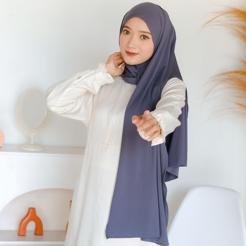 Jual Chusna instan shawl (Pashmina instan jersey oval) | Shopee Indonesia