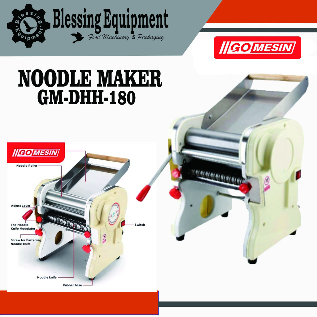 Jual MESIN CETAK ADONAN MIE GM DHH 180 NOODLE MAKER GM DHH 180 ORIGINAL Shopee Indonesia